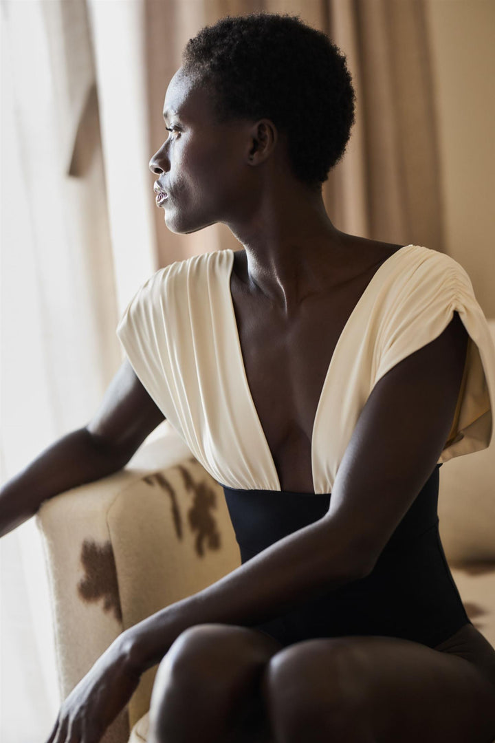 MAIÔ Paris Badetøy Monceau 1 Piece Swimsuit Cream & Black