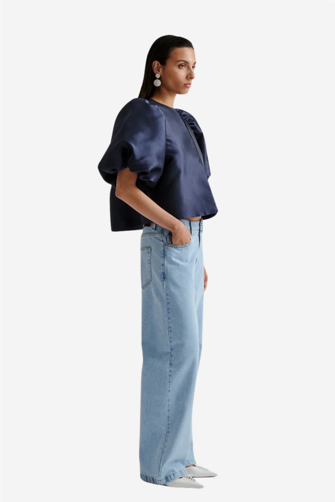 Malina Bluser & Skjorter Cleo Pouf Sleeve Blouse