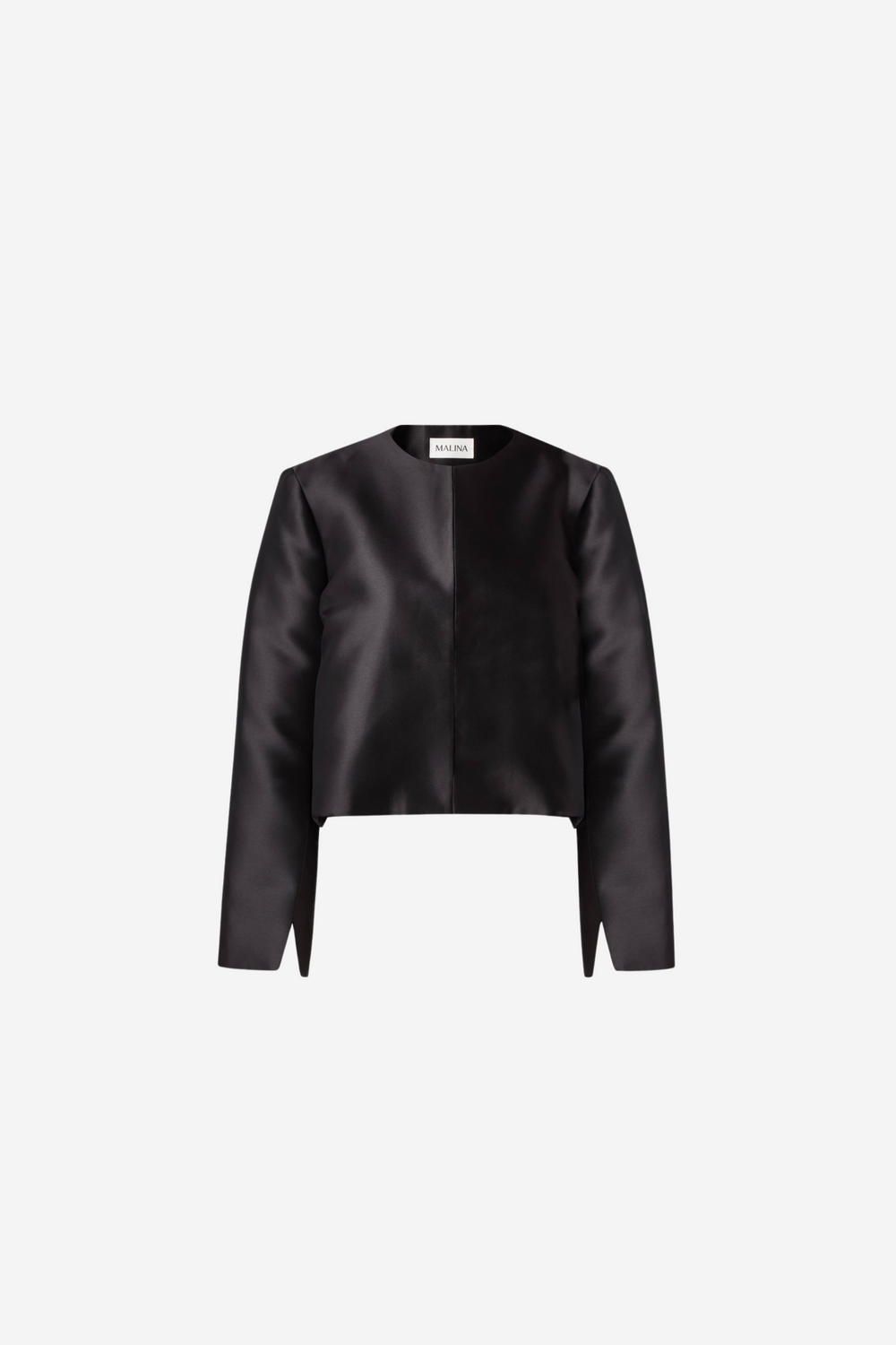 Malina Bluser & Skjorter Ruthie Cropped Long Sleeve Blouse Black