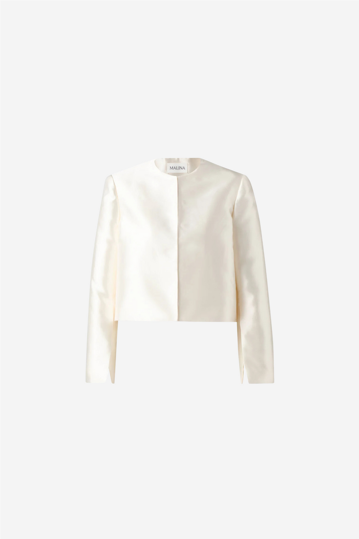 Malina Bluser & Skjorter Ruthie cropped long sleeve blouse Ivory