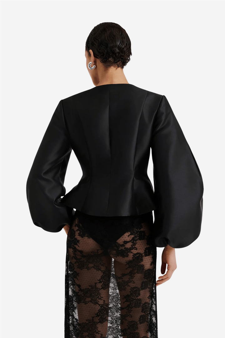 Malina Bluser & Skjorter Vendela Balloon Sleeve Blouse Black