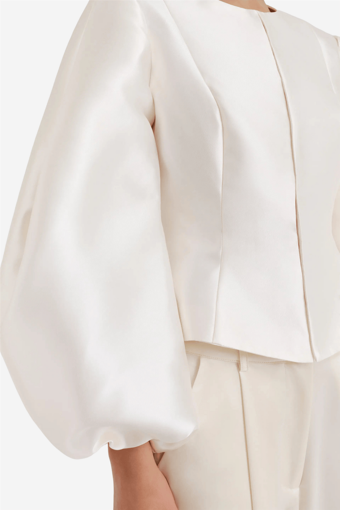 Malina Bluser & Skjorter Vendela Balloon Sleeve Blouse Ivory