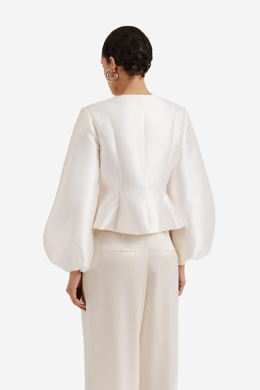 Malina Bluser & Skjorter Vendela Balloon Sleeve Blouse Ivory