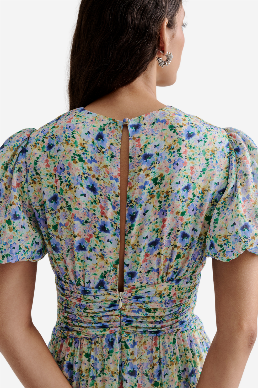 Malina Kjoler & jumpsuits Beatrice Short Sleeve Maxi Dress Ditsy