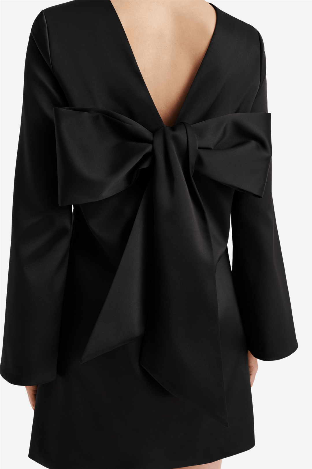 Malina Kjoler & jumpsuits Elna Bow Detailed Mini Dress Black