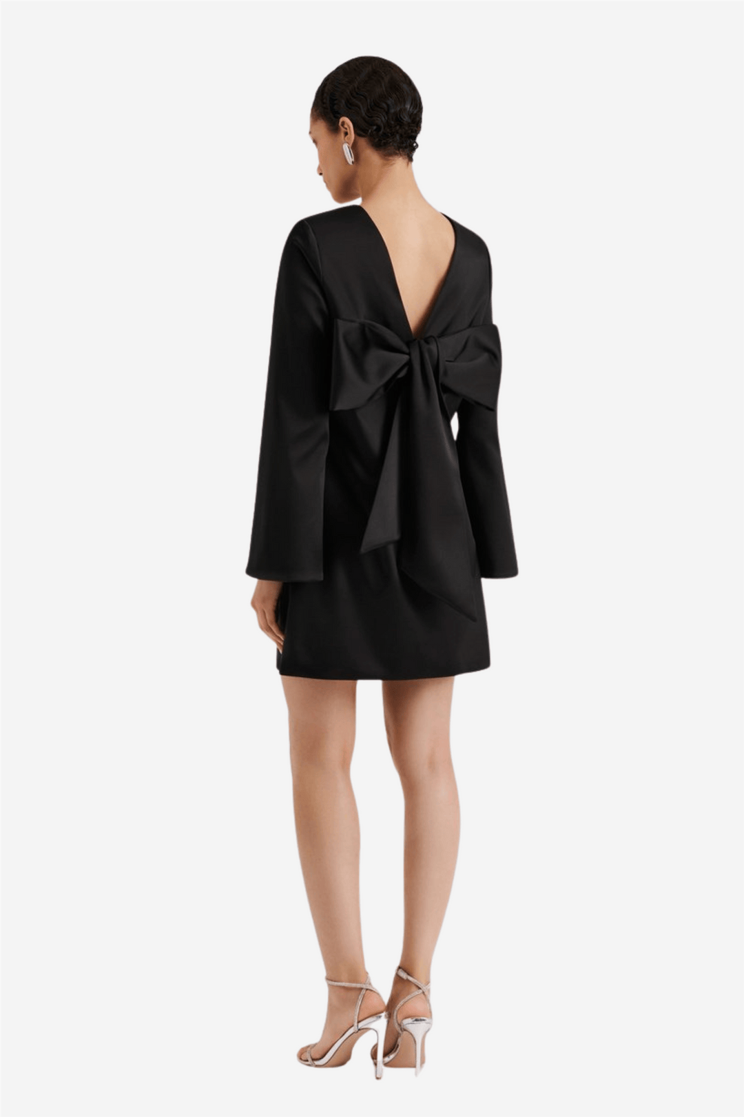 Malina Kjoler & jumpsuits Elna Bow Detailed Mini Dress Black