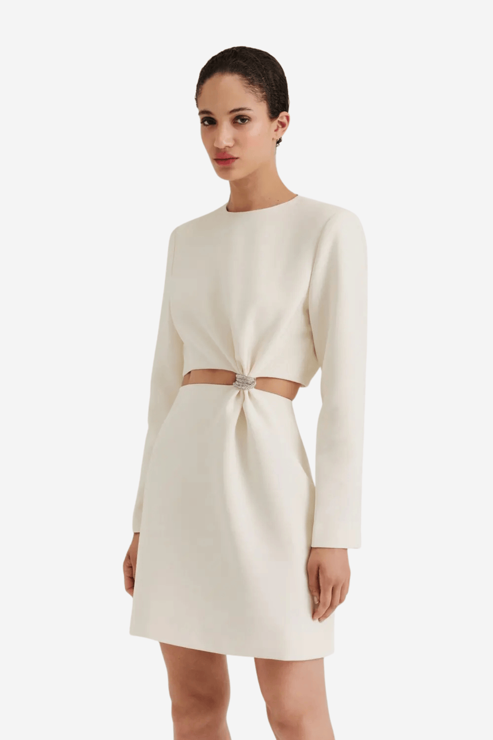 Malina Kjoler & jumpsuits Sutton Cut Out Mini Dress Vanilla