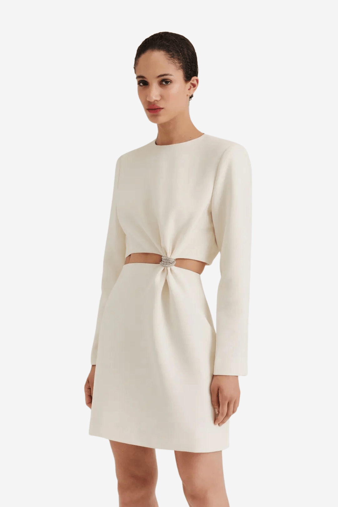 Malina Kjoler & jumpsuits Sutton Cut Out Mini Dress Vanilla