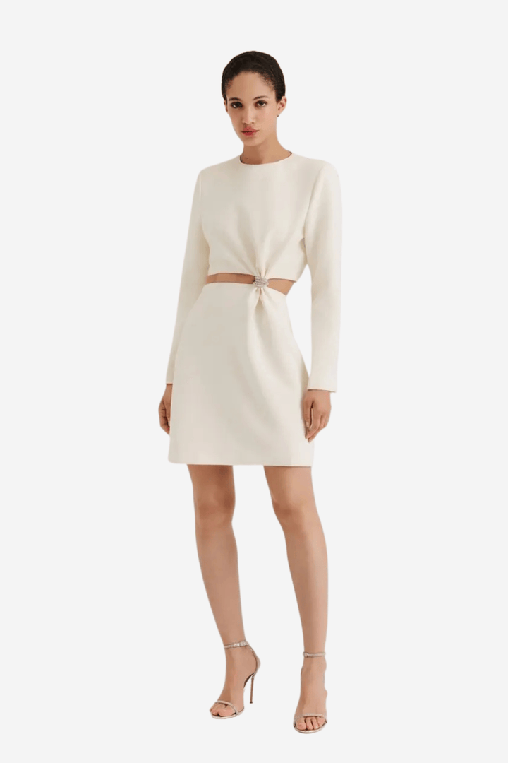 Malina Kjoler & jumpsuits Sutton Cut Out Mini Dress Vanilla