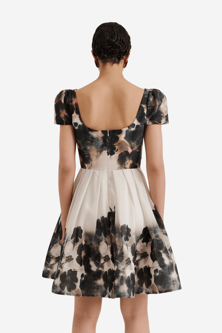 Malina Kjoler & jumpsuits Vanda Pouf Sleeve Mini Dress Dusty Poppy