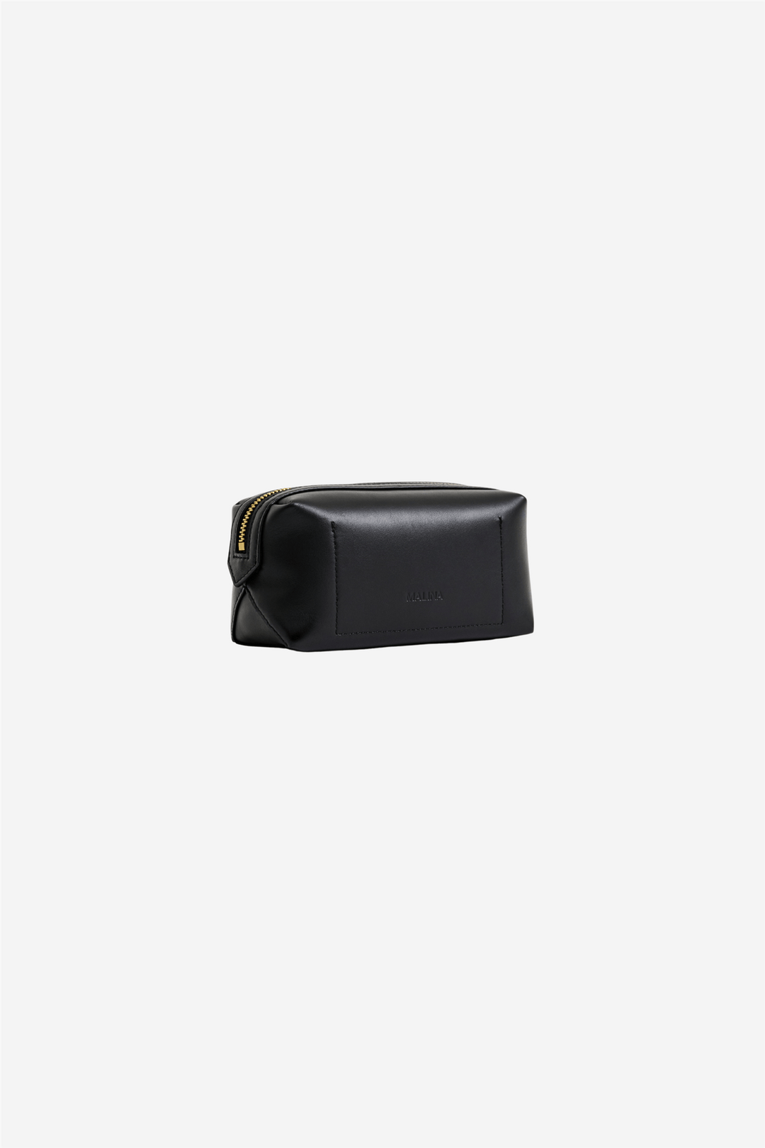 Malina Tilbehør Monogram Leather Toiletry Bag Black