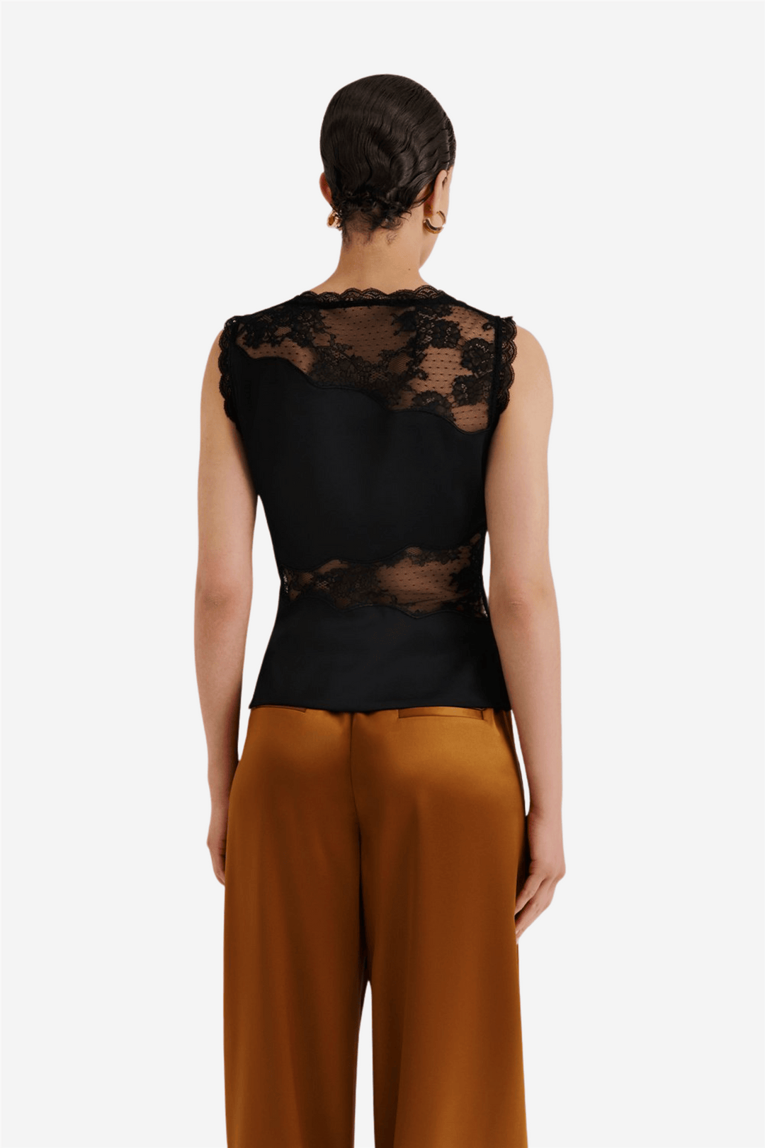 Malina Topper & t-skjorter Desire Lace Top Black