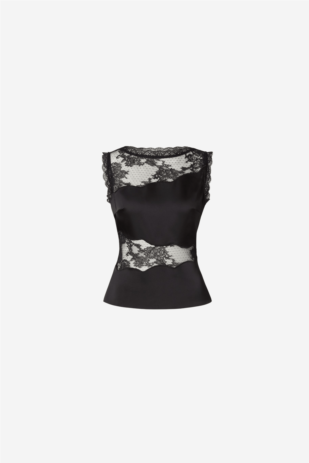 Malina Topper & t-skjorter Desire Lace Top Black