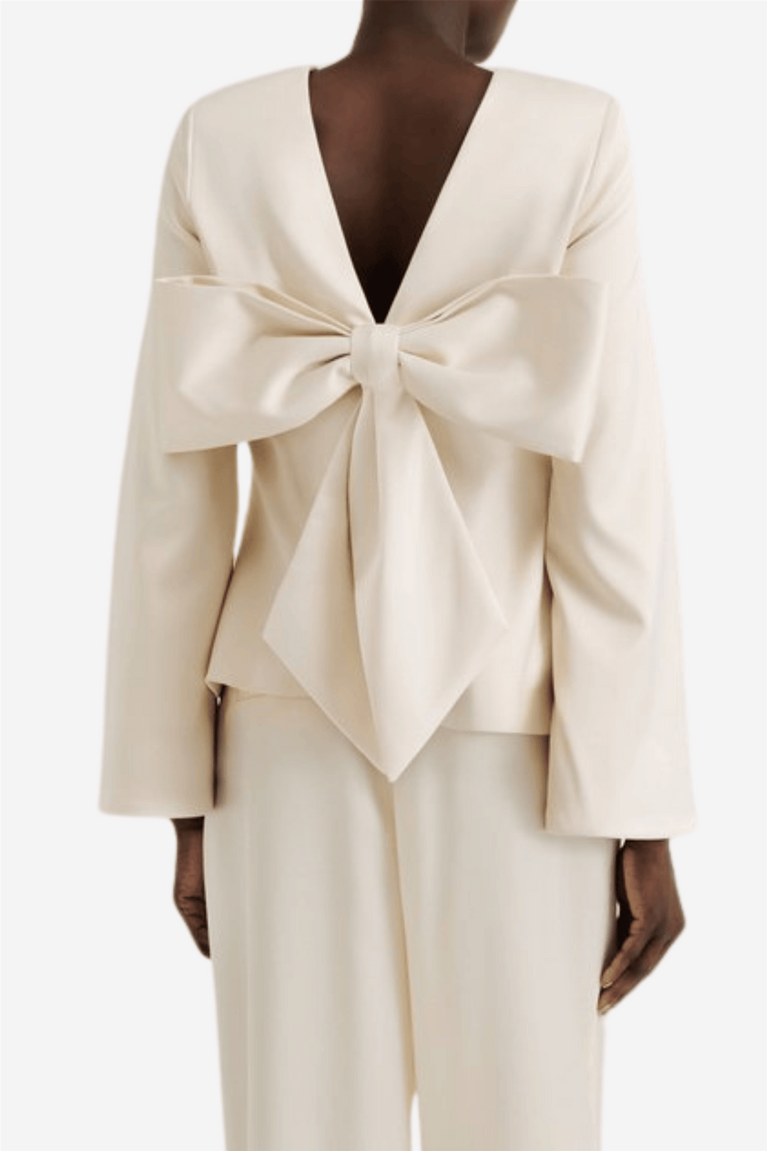 Malina Topper & t-skjorter Elna Bow Detailed Top Vanilla