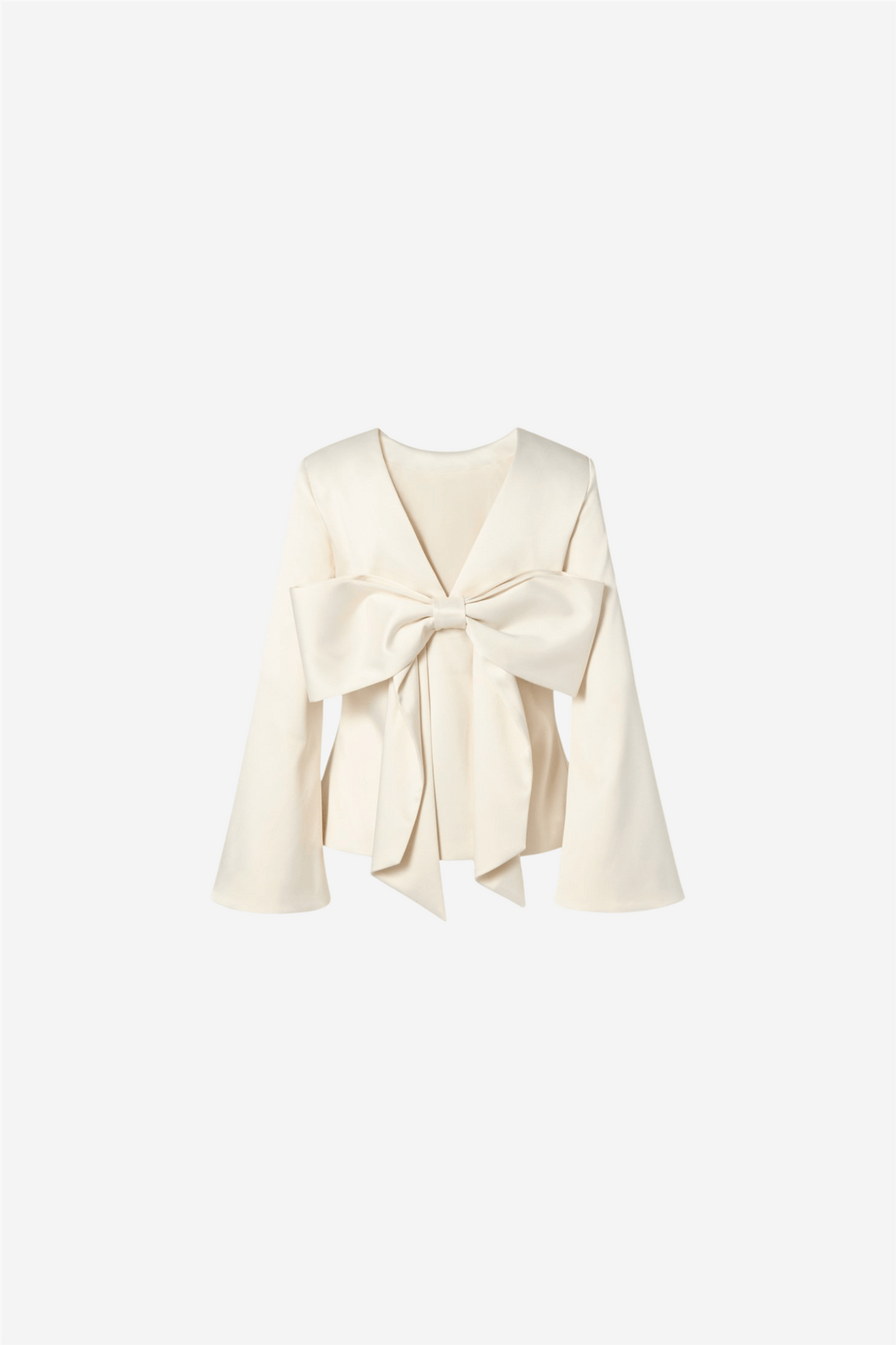 Malina Topper & t-skjorter Elna Bow Detailed Top Vanilla