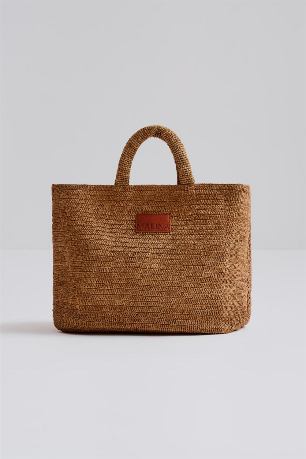 Malina Vesker Elsya Raffia Tote bag Tan