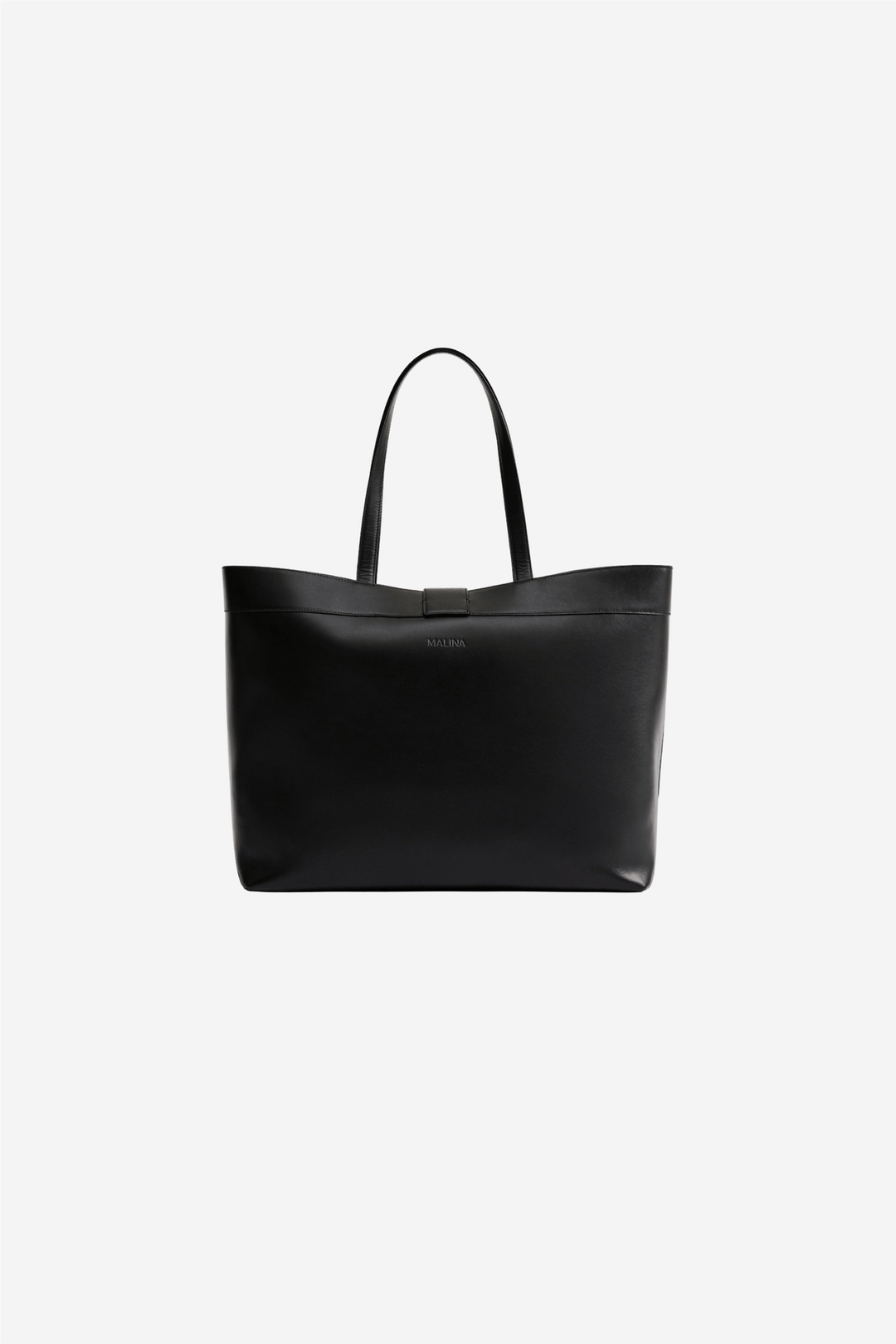 Malina Vesker Monogram Grand Leather Tote Black