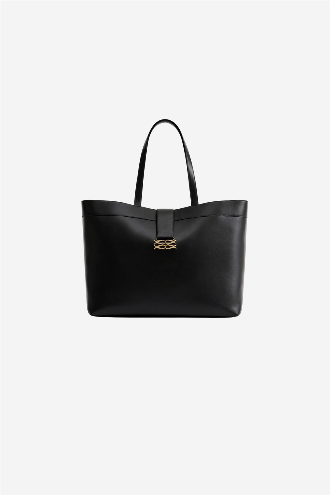 Malina Vesker Monogram Grand Leather Tote Black