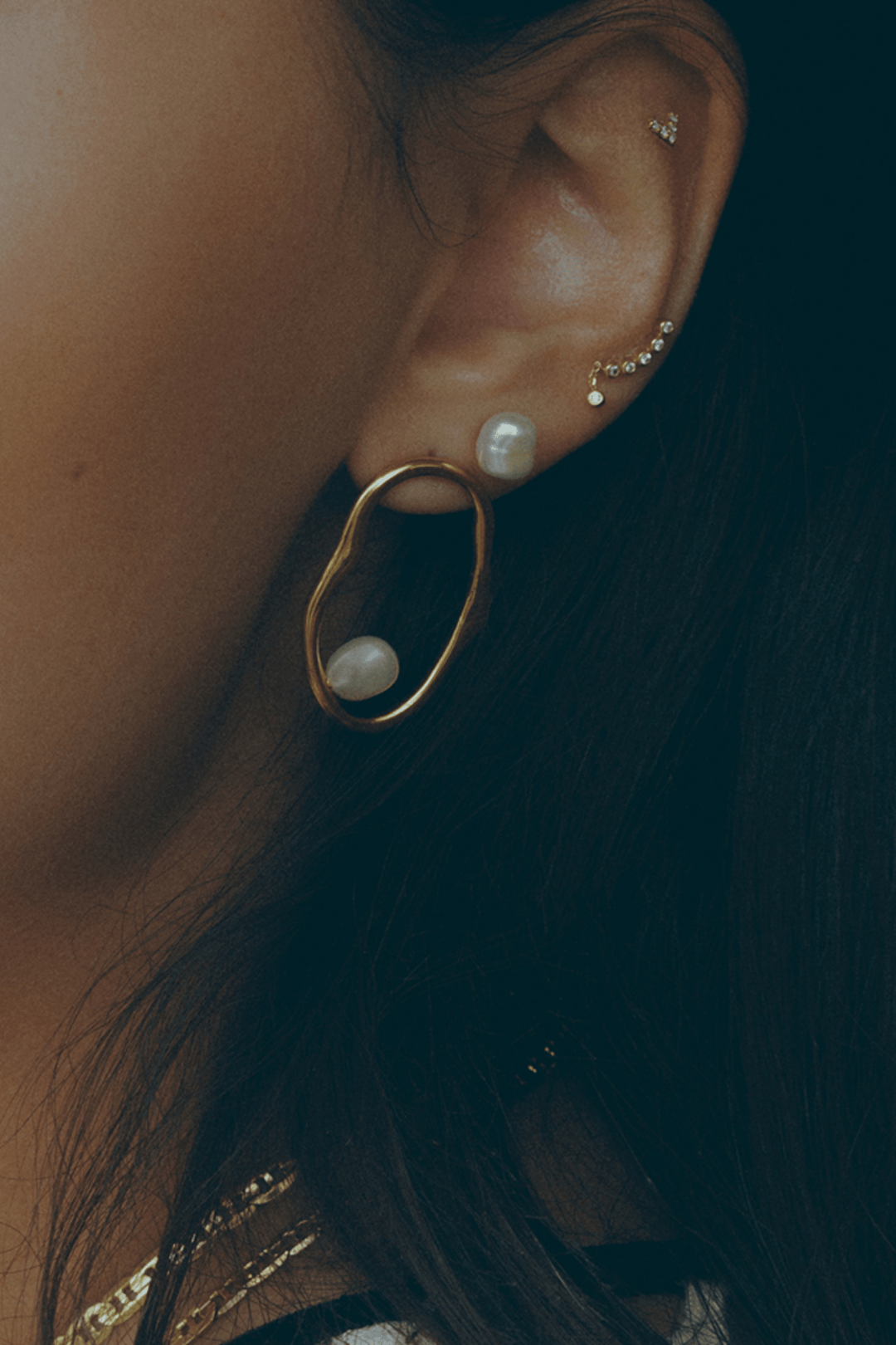 Maria Black Smykker Baroque Helix Stud Gold