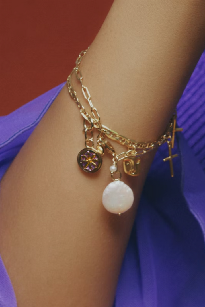 Maria Black Smykker Carlo Bracelet Medium Gold