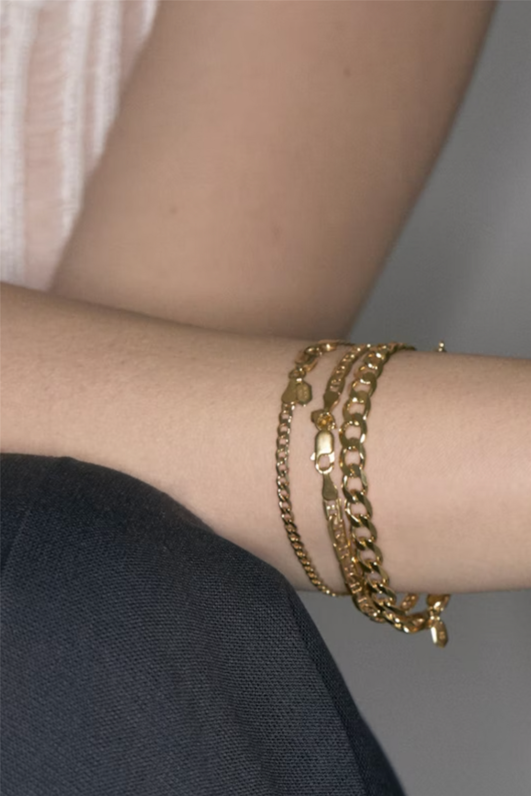 Maria Black Smykker Carlo Bracelet Medium Gold