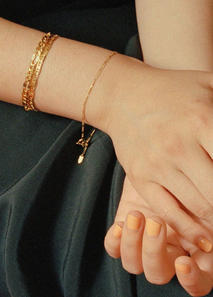 Maria Black Smykker Carlo Bracelet Small Gold