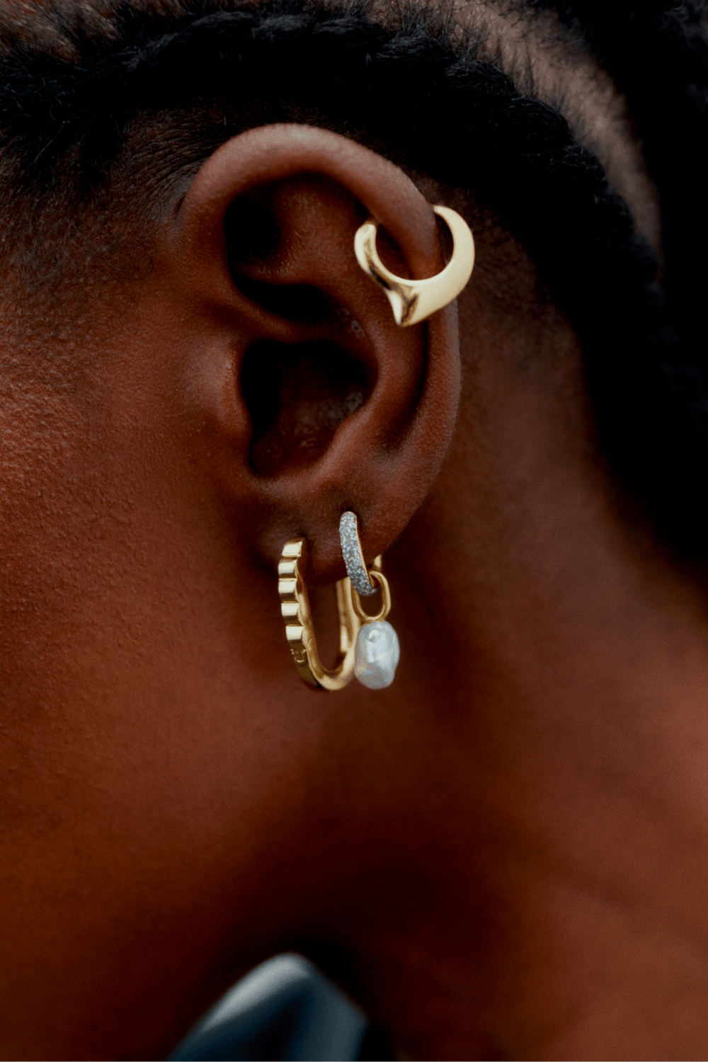 Maria Black Smykker Fiona Huggie Gold