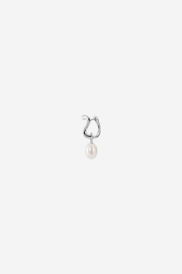 Maria Black Smykker Langebro Huggie Silver