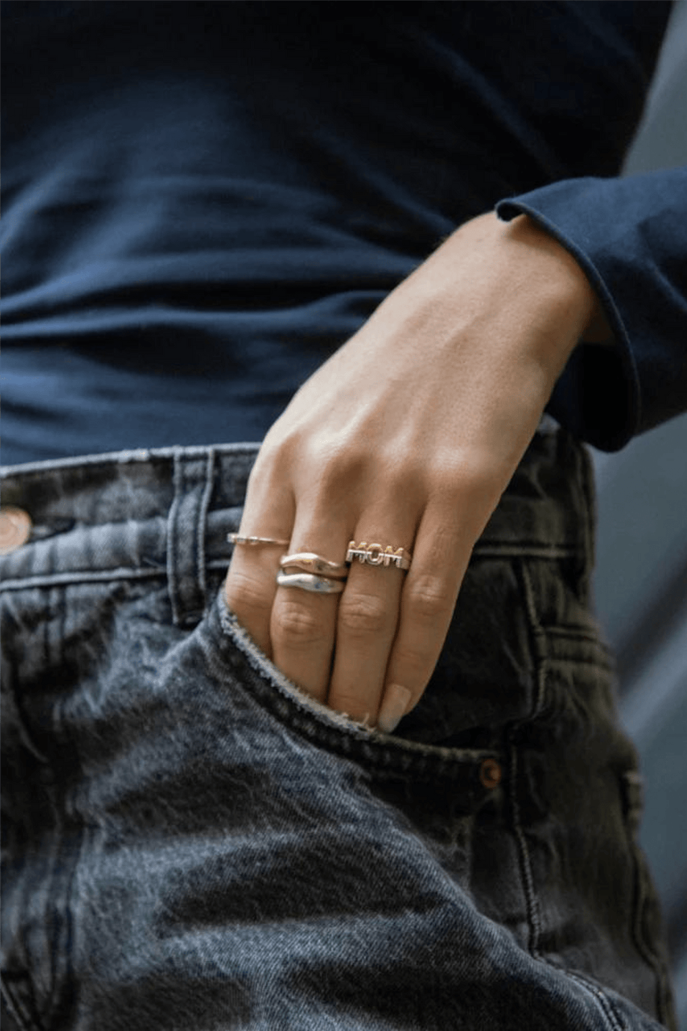 Maria Black Smykker Mom Ring Gold/Silver