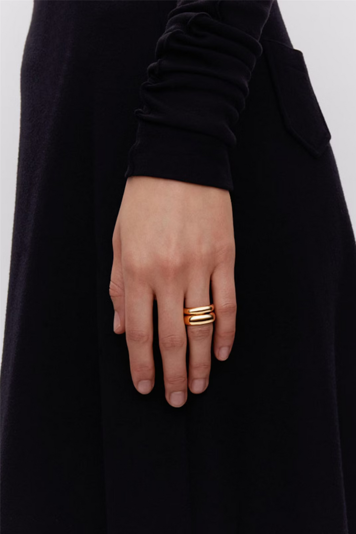 Maria Black Smykker Omotesando Chunk Ring Gold