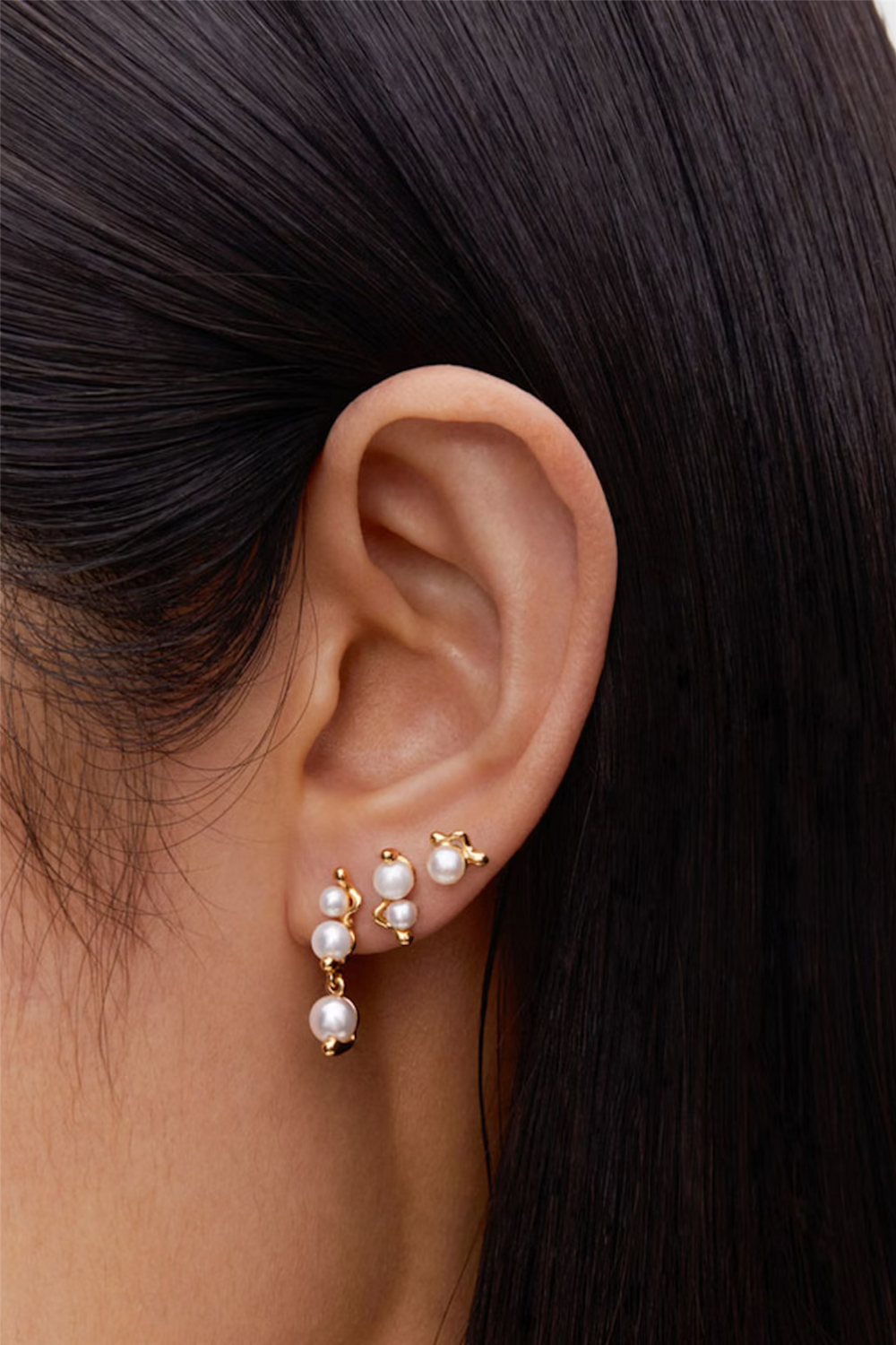 Maria Black Smykker Shibuya San Stud Gold