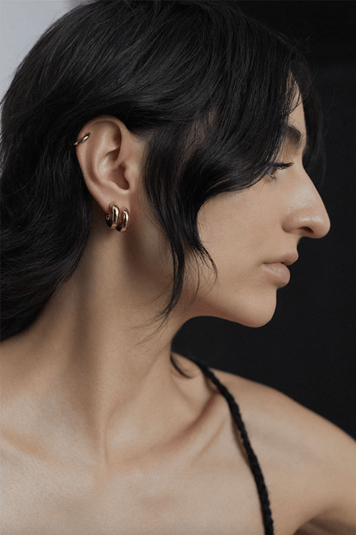 Maria Black Smykker Tempelhofer Hoop Gold