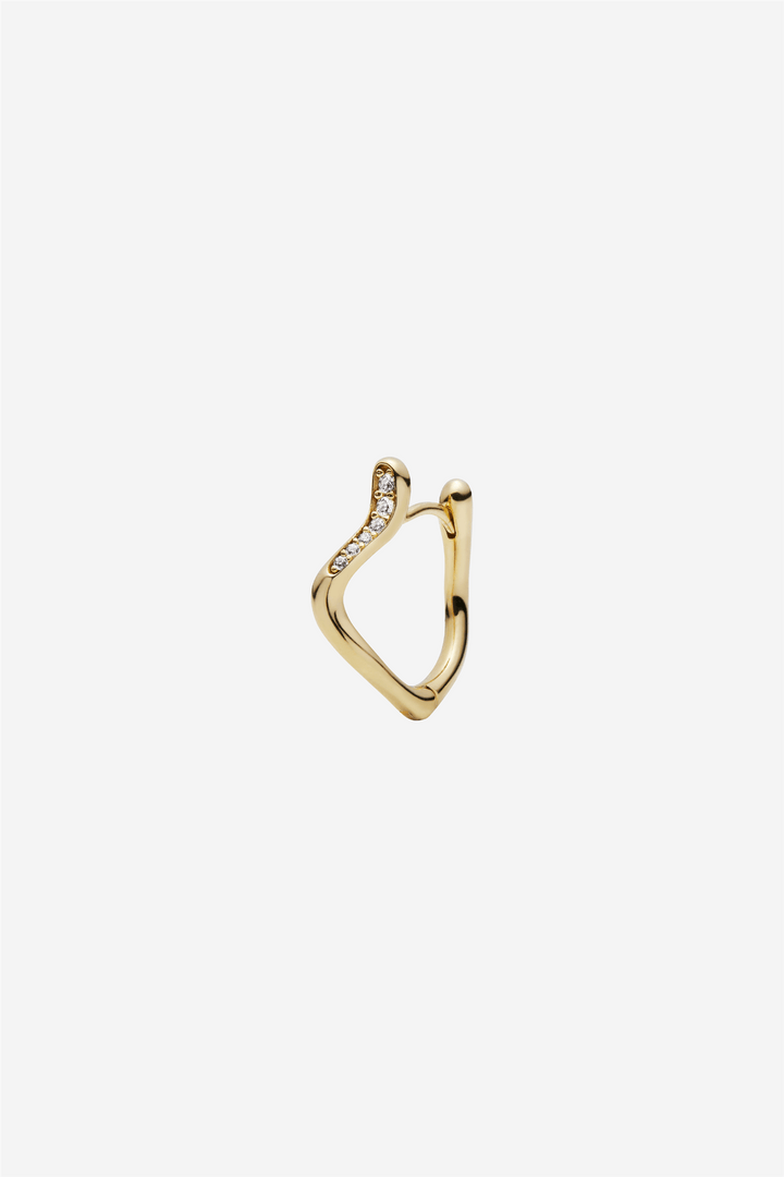 Maria Black Smykker Yasmin 12 Huggie Gold