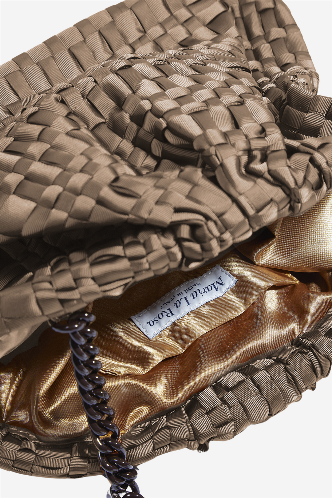 Maria La Rosa Vesker Game Ribbon Bag Fango