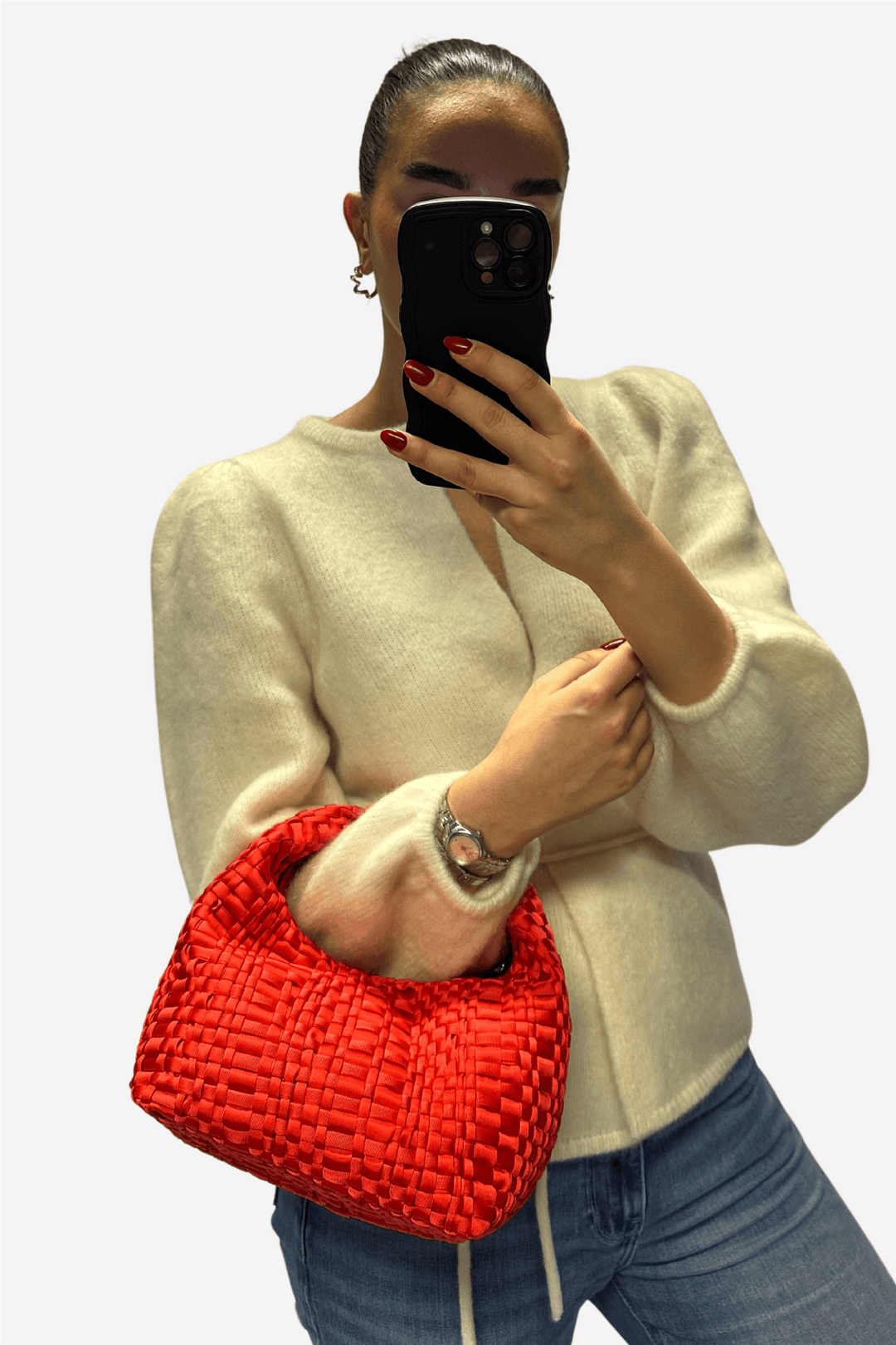 Maria La Rosa Vesker Mini Datolite Red