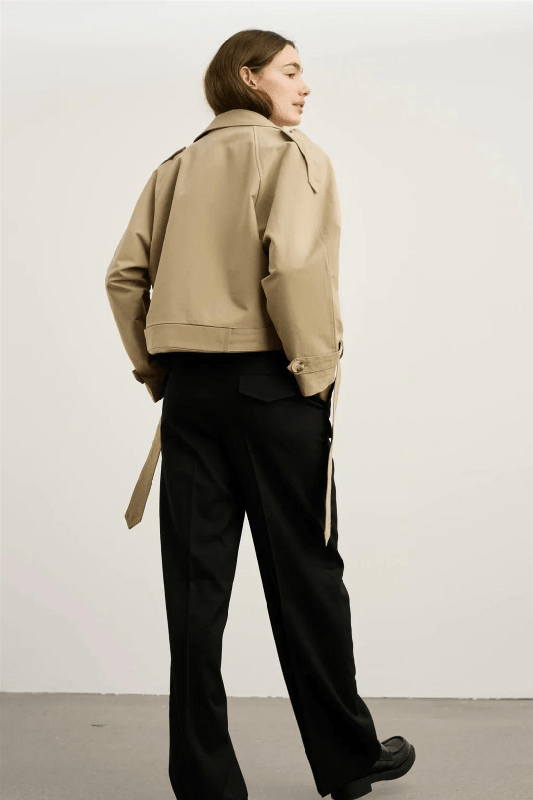 Meotine Yttertøy Bobby Canvas Trenchjacket Beige