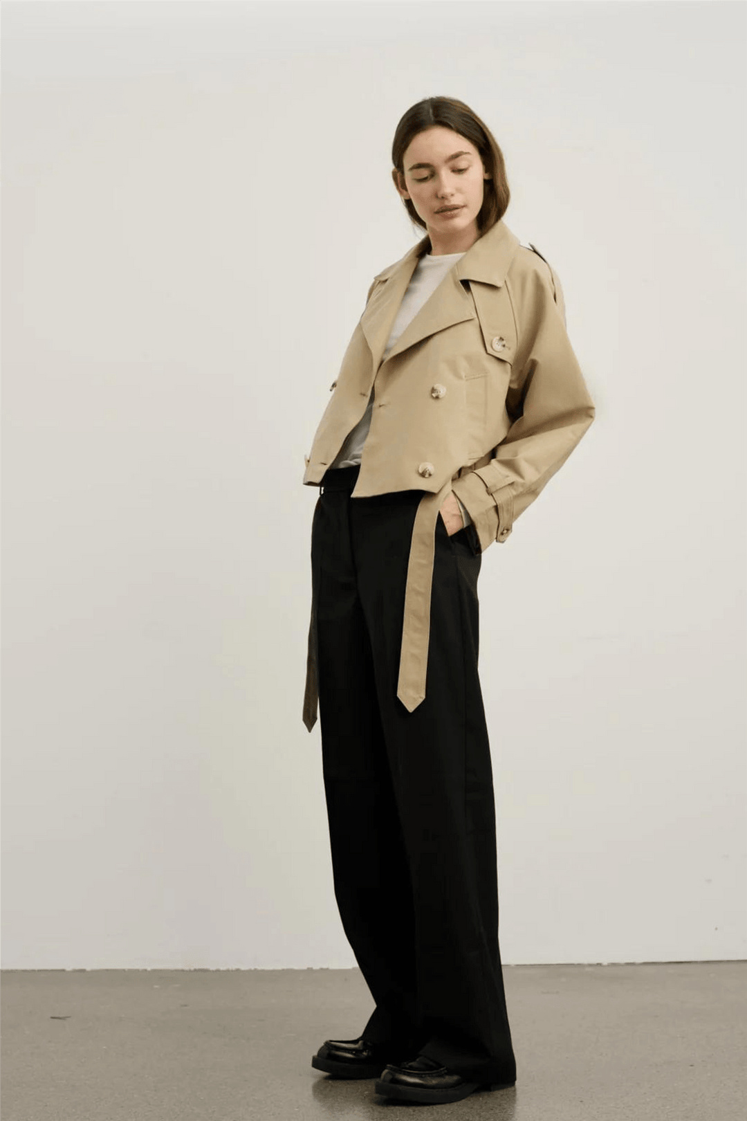 Meotine Yttertøy Bobby Canvas Trenchjacket Beige