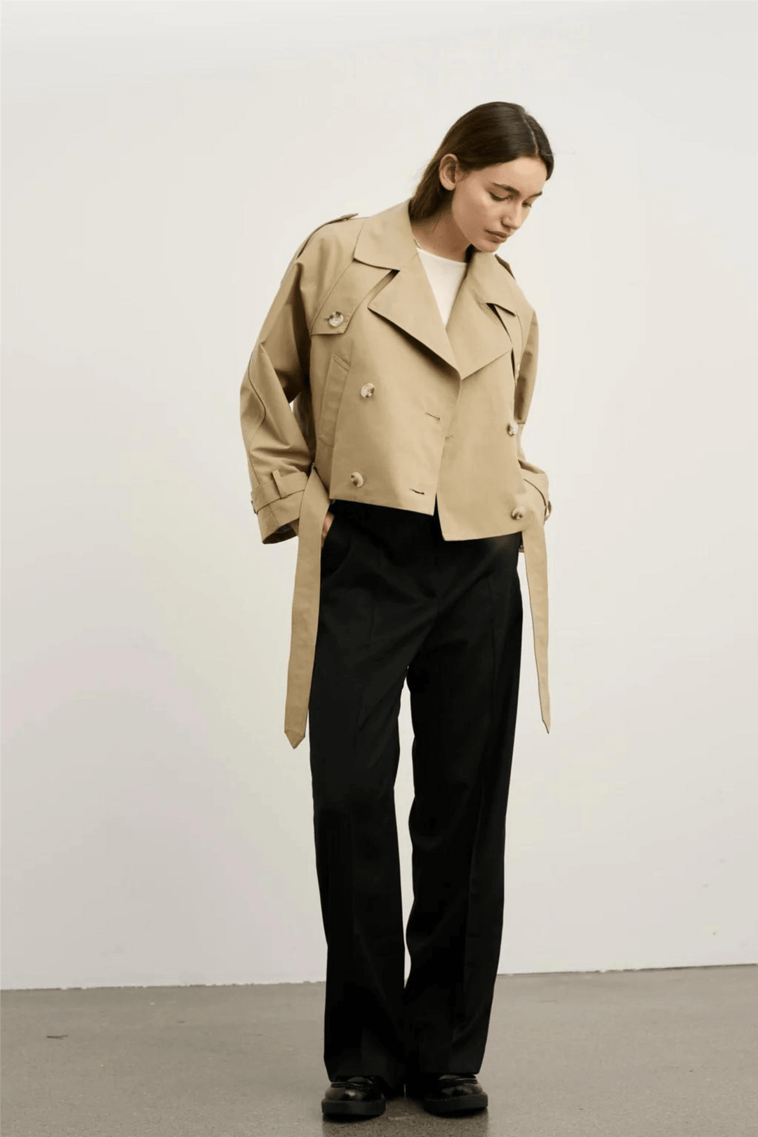Meotine Yttertøy Bobby Canvas Trenchjacket Beige