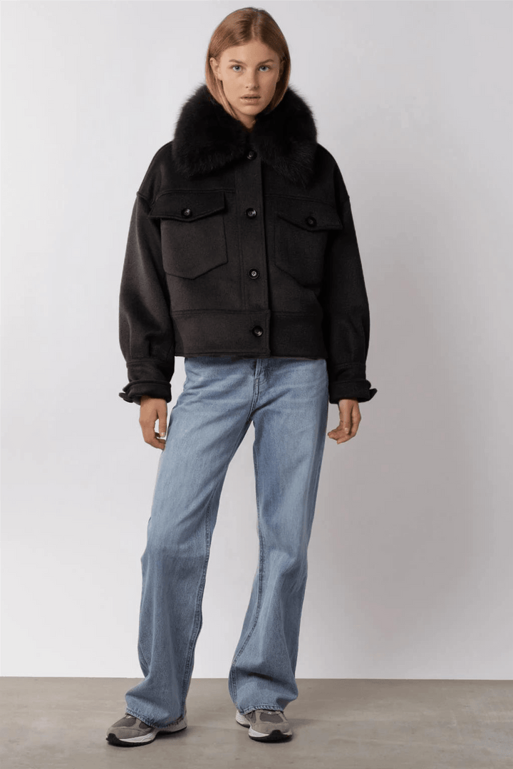 Meotine Yttertøy Charlie Jacket Wool Black