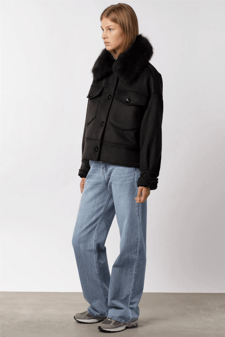 Meotine Yttertøy Charlie Jacket Wool Black
