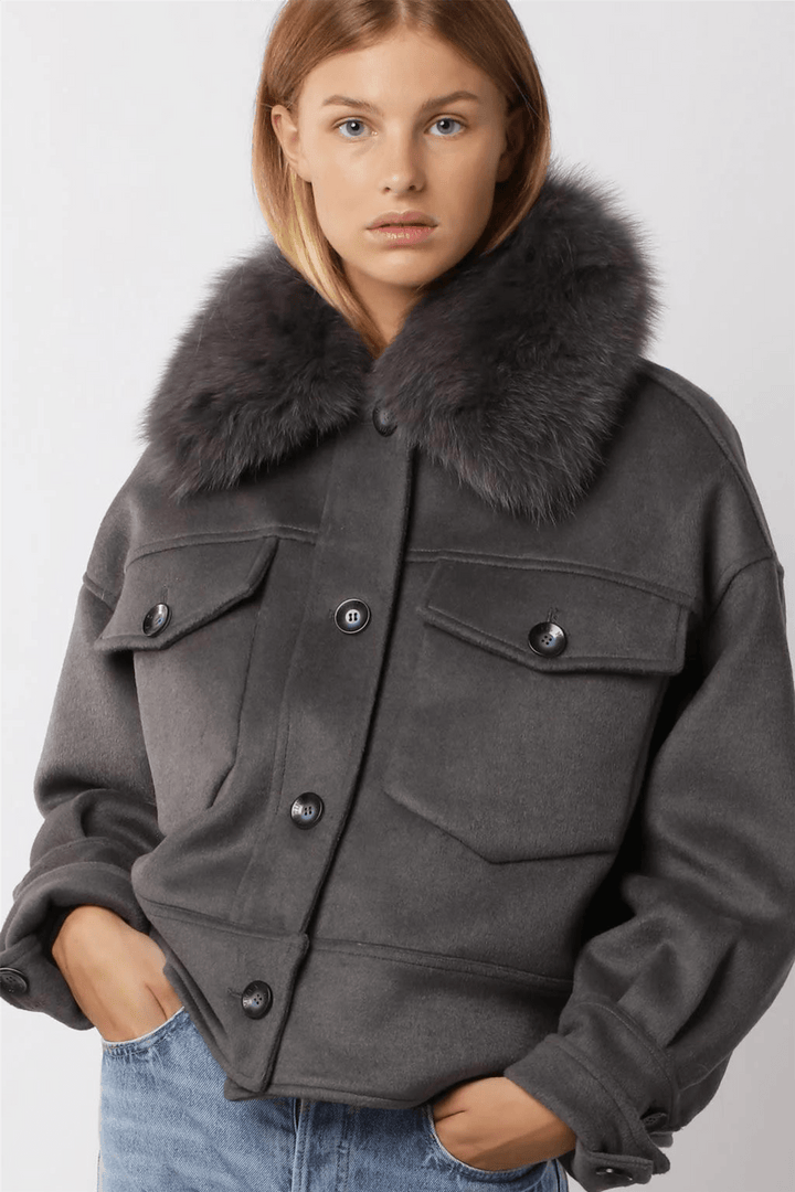 Meotine Yttertøy Charlie Jacket Wool Grey