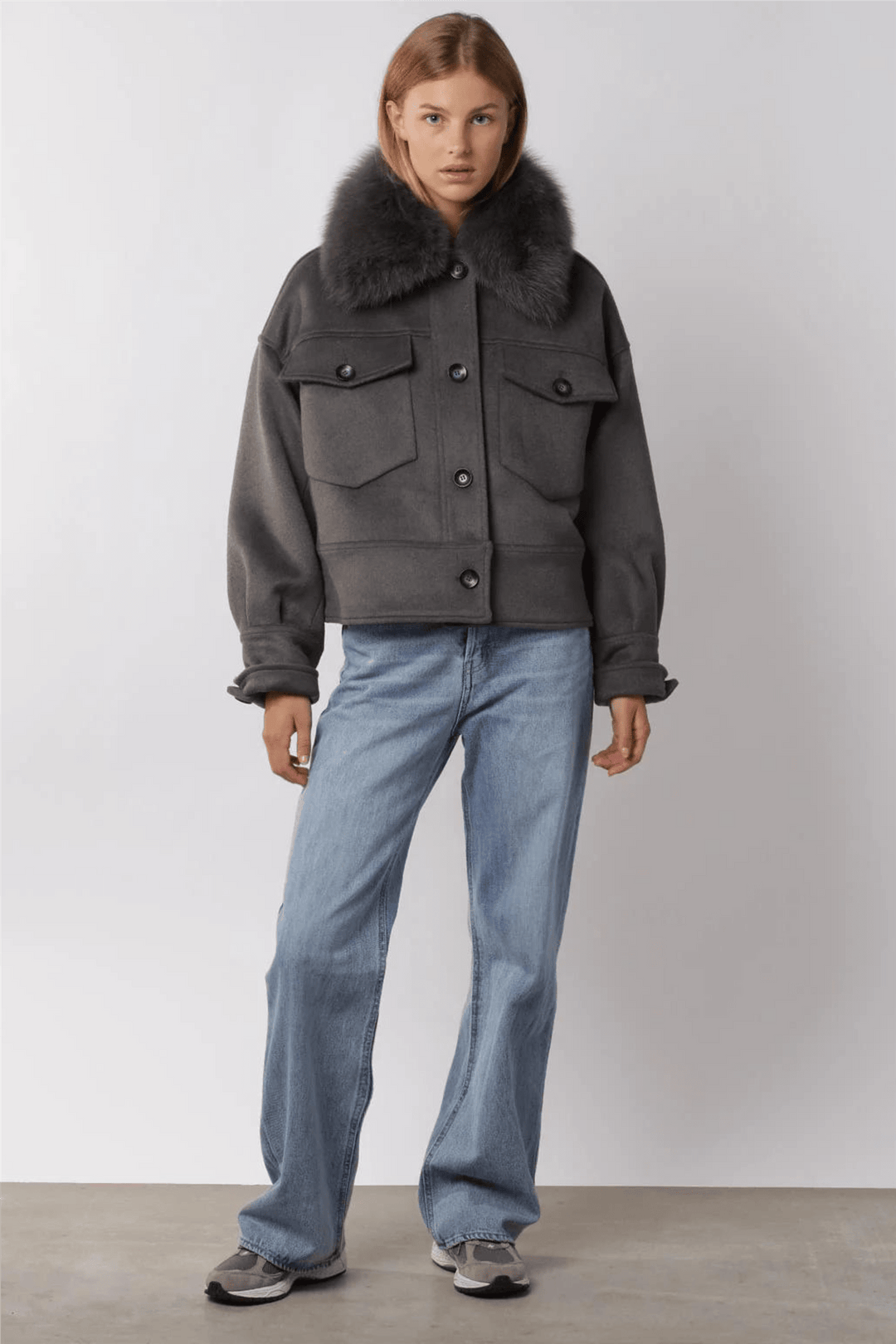 Meotine Yttertøy Charlie Jacket Wool Grey