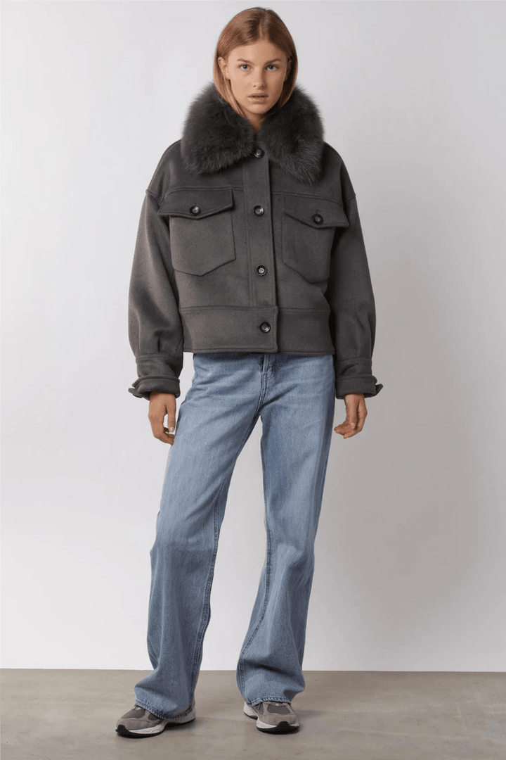 Meotine Yttertøy Charlie Jacket Wool Grey