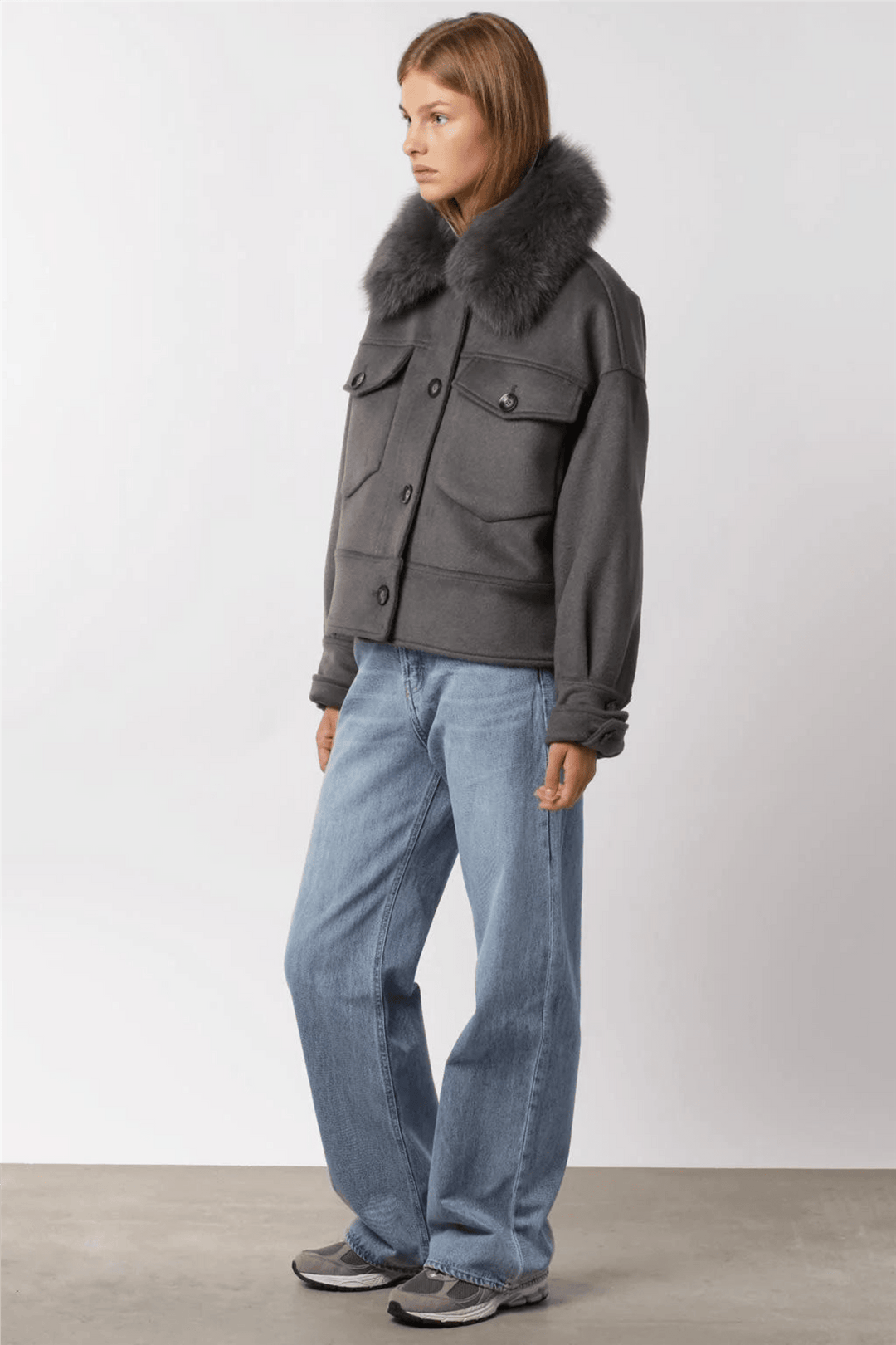 Meotine Yttertøy Charlie Jacket Wool Grey