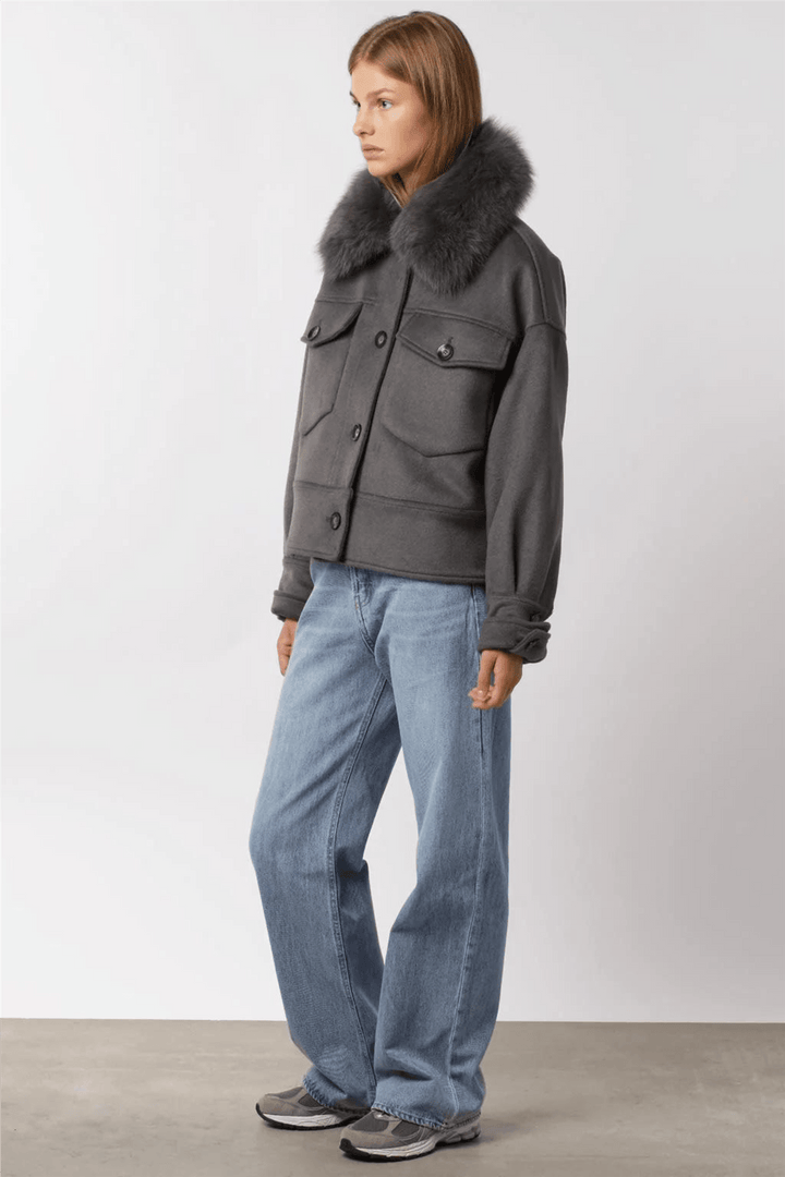 Meotine Yttertøy Charlie Jacket Wool Grey