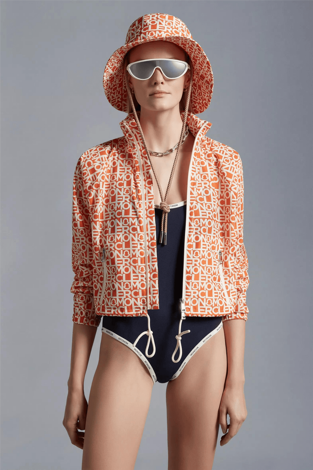 Moncler Badetøy Logo Trim Swimsuit