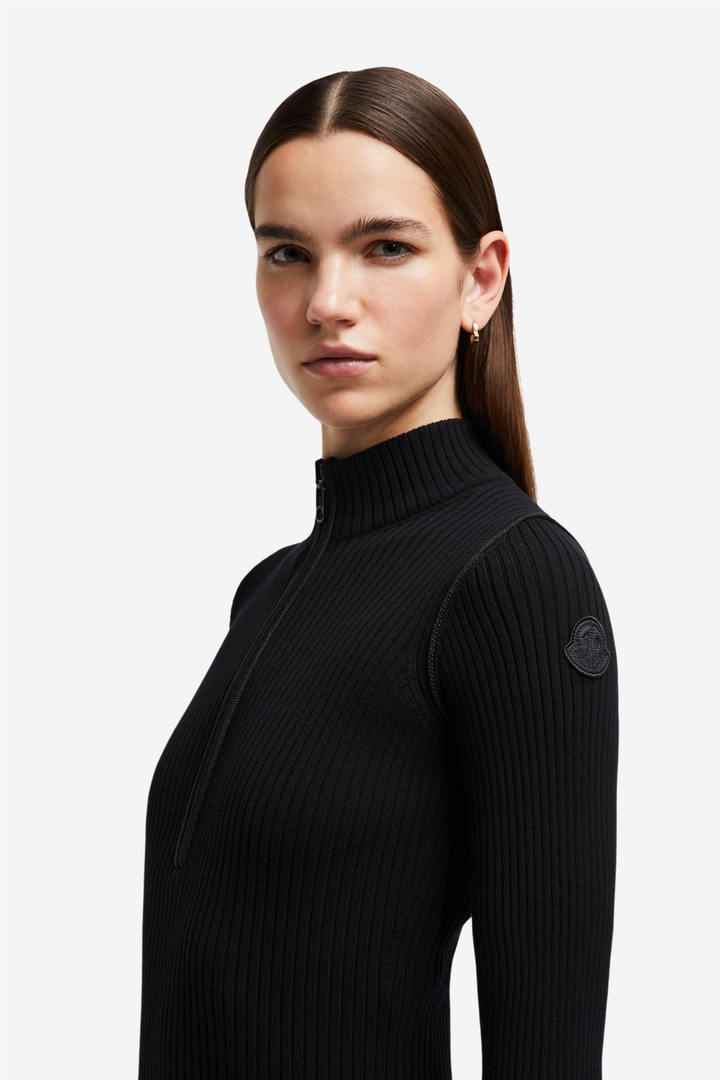 Moncler Kjoler & jumpsuits Abito Midi Dress Black