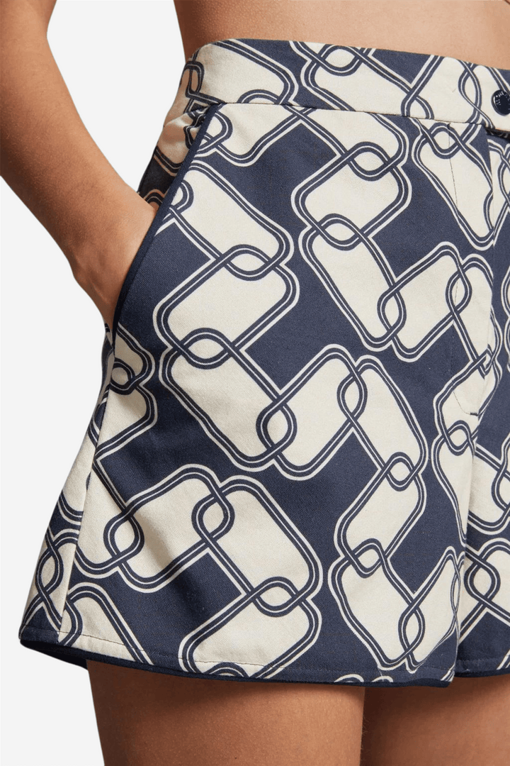 Moncler Shorts Printed Shorts Aqua