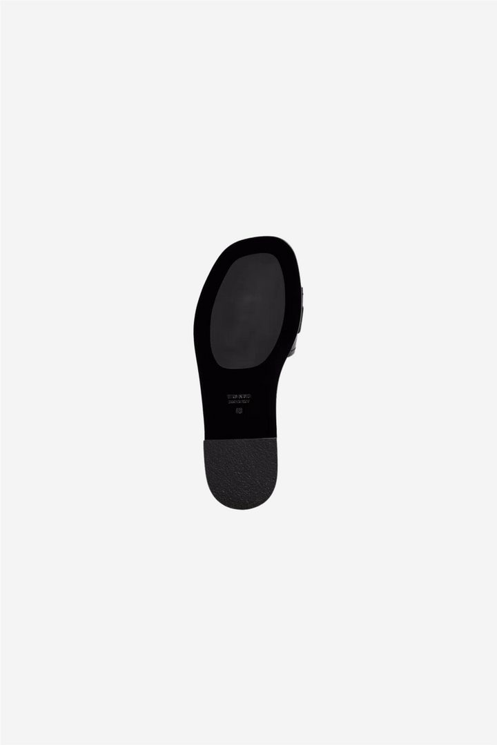 Moncler Sko Bell Leather Sliders Black