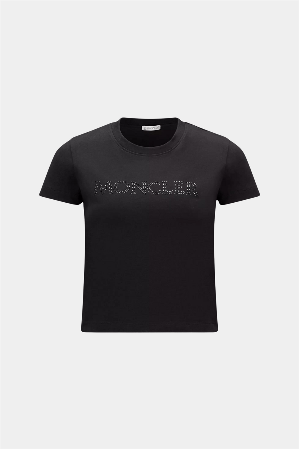 Moncler Topper & t-skjorter Crystal Logo T-Shirt Black